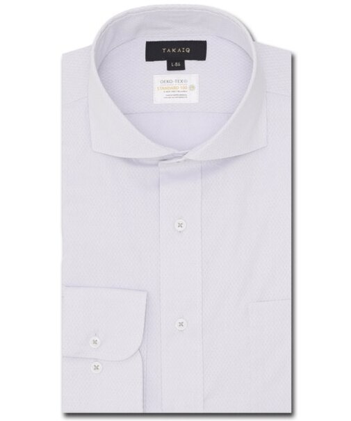 形態安定 吸水速乾 スタンダードフィット カッタウェイ長袖シャツ