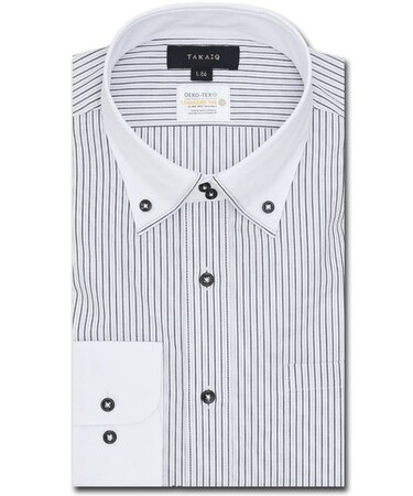 形態安定 吸水速乾 スタンダードフィット ドゥエボタンダウン長袖シャツ