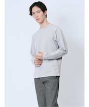 ふくれジャガード クルーネック長袖Tシャツ