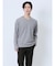 引き揃え杢 Vネック長袖Tシャツ