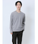 引き揃え杢 Vネック長袖Tシャツ