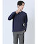 引き揃え杢 Vネック長袖Tシャツ