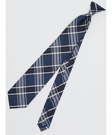 TAKA-Q×FAIRFAX シルクチェック柄 レギュラータイ 8.0cm幅