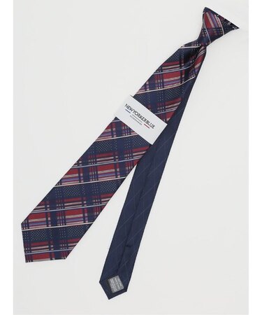ニューヨーカーブルー/NEWYORKER BLUE シルクレギュラータイ 8.0cm幅