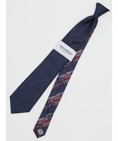 ニューヨーカーブルー/NEWYORKER BLUE シルクレギュラータイ 8.0cm幅
