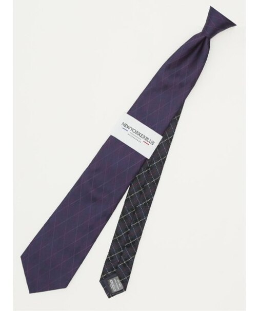 ニューヨーカーブルー/NEWYORKER BLUE シルクレギュラータイ 8.0cm幅