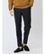 Woolen Tec On スリムフィット ノータックパンツ 組織紺(セットアップ可能)