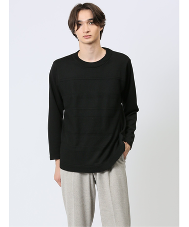 ハイブリッド クルーネック長袖Tシャツ
