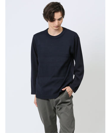 ハイブリッド クルーネック長袖Tシャツ