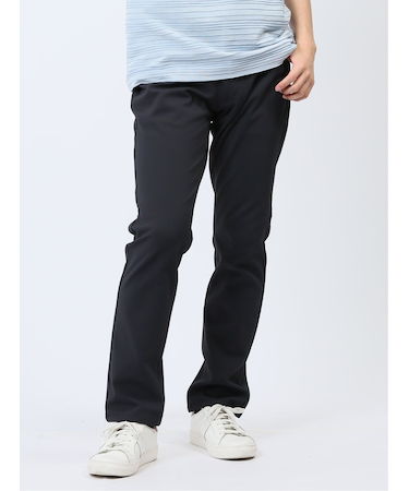 クロスストレッチ+ジャージー スリムパンツ