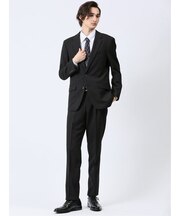 Woolen Tec On レギュラーフィット 2ボタン2ピーススーツ チェックグレー