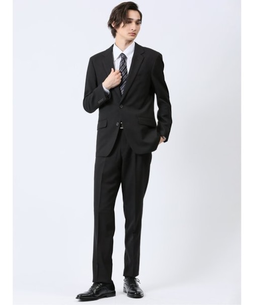 Woolen Tec On レギュラーフィット 2ボタン2ピーススーツ チェックグレー