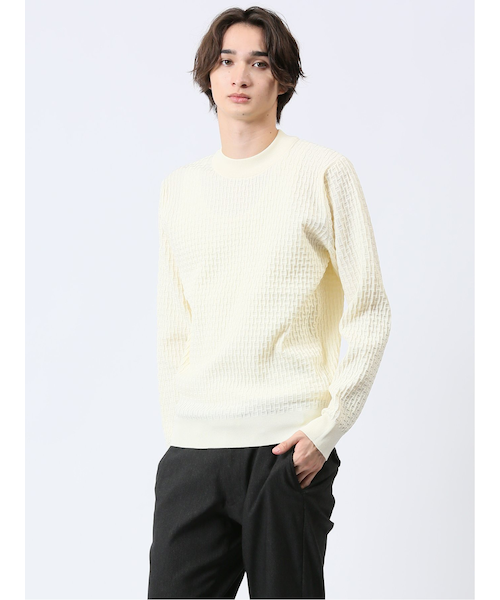 ブリスター編み モックネックニット｜タカキューの通販｜&mall