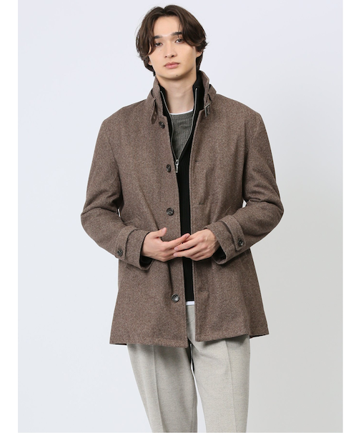 MELT+ON ウィングカラーコート