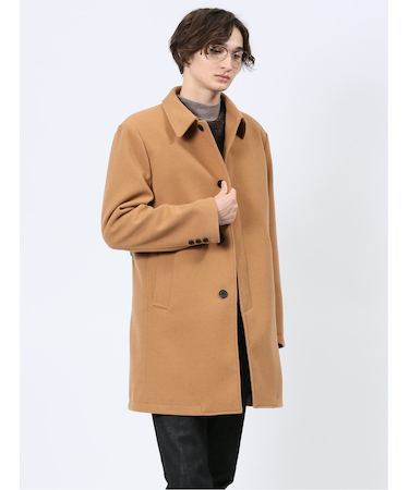 ストレッチメルトン ステンカラーコート