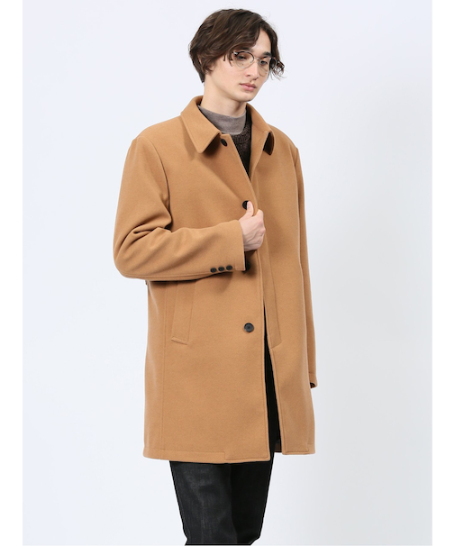 ストレッチメルトン ステンカラーコート