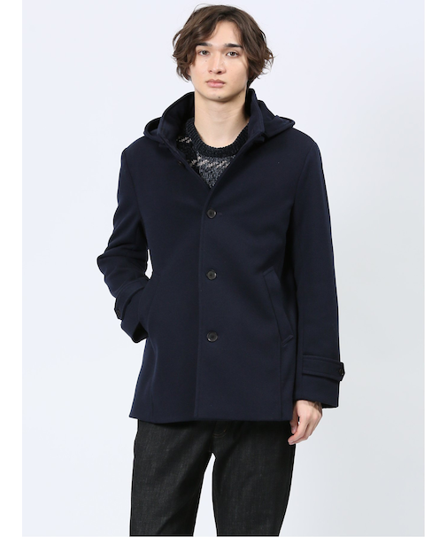 ストレッチメルトン フーデットブルゾン