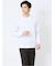 【DRESS T-SHIRT】綿ストレッチ モックネック長袖Tシャツ