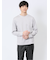 【DRESS T-SHIRT】綿ストレッチ モックネック長袖Tシャツ