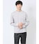 【DRESS T-SHIRT】綿ストレッチ モックネック長袖Tシャツ