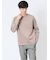 【DRESS T-SHIRT】綿ストレッチ モックネック長袖Tシャツ