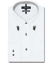 ノーアイロンストレッチ スタンダードフィット ボタンダウン長袖ニットシャツ