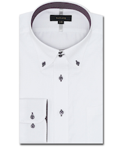 形態安定 スタンダードフィット ドゥエボタンダウン長袖シャツ