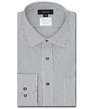 形態安定 吸水速乾 スタンダードフィット ワイドカラー長袖シャツ