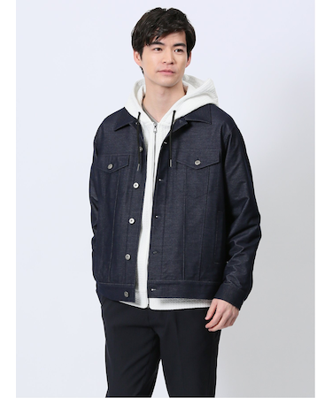 シャンブレー ストレッチ カットアウター