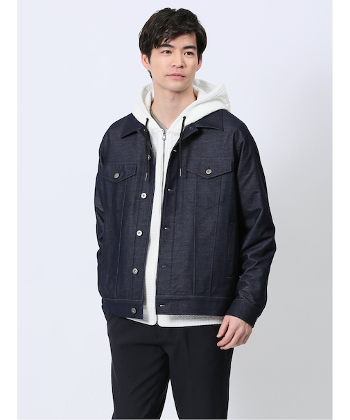 シャンブレー ストレッチ カットアウター