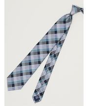 TAKA-Q×FAIRFAX シルクチェック柄 レギュラータイ 8.0cm幅