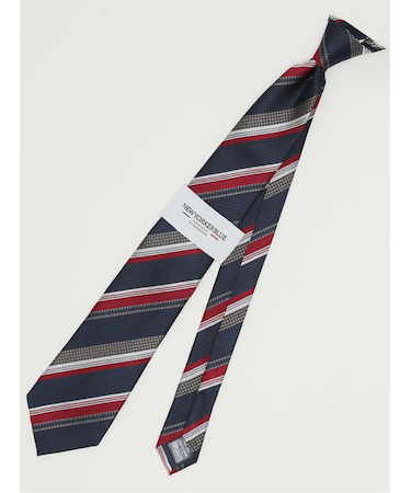 ニューヨーカーブルー/NEWYORKER BLUE シルクレギュラータイ 8.0cm幅