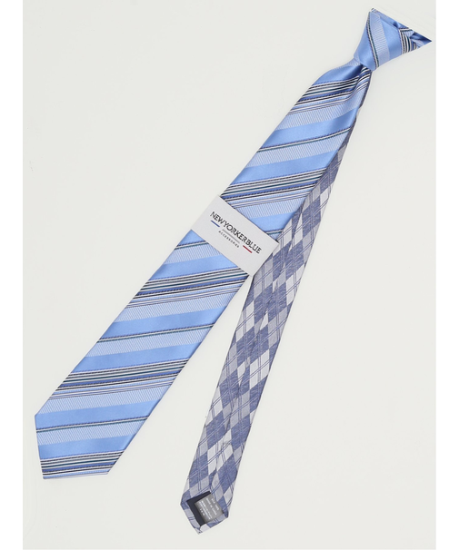 ニューヨーカーブルー/NEWYORKER BLUE シルクレギュラータイ 8.0cm幅