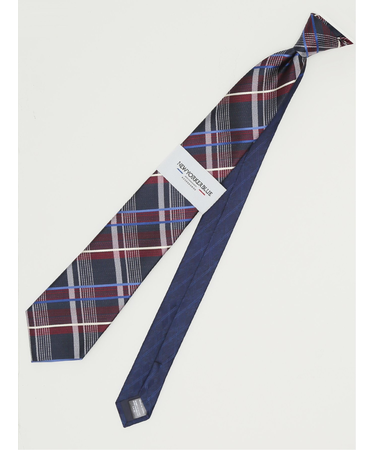 ニューヨーカーブルー/NEWYORKER BLUE シルクレギュラータイ 8.0cm幅