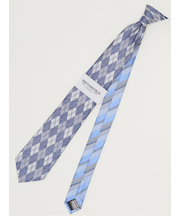 ニューヨーカーブルー/NEWYORKER BLUE シルクレギュラータイ 8.0cm幅