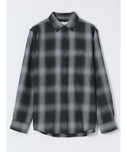 【WEB限定】オンブレーチェック レギュラーカラー長袖シャツ