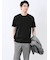 【DRESS T-SHIRT】綿ストレッチ スロープネック半袖Tシャツ