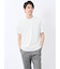 【DRESS T-SHIRT】綿ストレッチ スロープネック半袖Tシャツ