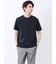 【DRESS T-SHIRT】綿ストレッチ スロープネック半袖Tシャツ