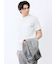 【DRESS T-SHIRT】綿ストレッチ スロープネック半袖Tシャツ