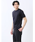 【DRESS T-SHIRT】綿ストレッチ スロープネック半袖Tシャツ