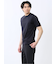 【DRESS T-SHIRT】綿ストレッチ スロープネック半袖Tシャツ