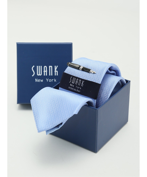 スワンク/SWANK ネクタイ＆タイバーセット