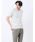 メッシュ かすれプリント Vネック半袖Tシャツ