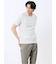 メッシュ かすれプリント Vネック半袖Tシャツ