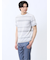 ポップコーンボーダー クルーネック半袖Tシャツ