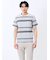 ポップコーンボーダー クルーネック半袖Tシャツ