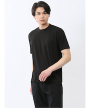 接触冷感 スロープネック半袖Tシャツ