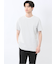 メランジ 裏ボーダー クルーネック半袖Tシャツ