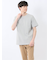 メランジ 裏ボーダー クルーネック半袖Tシャツ